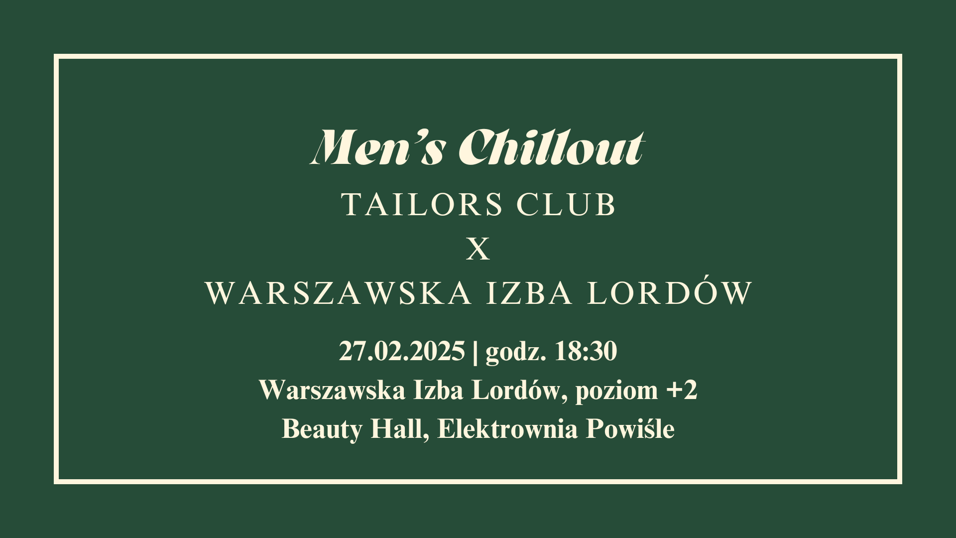 TAILORS CLUB X WARSZAWSKA IZBA LORDOW 2